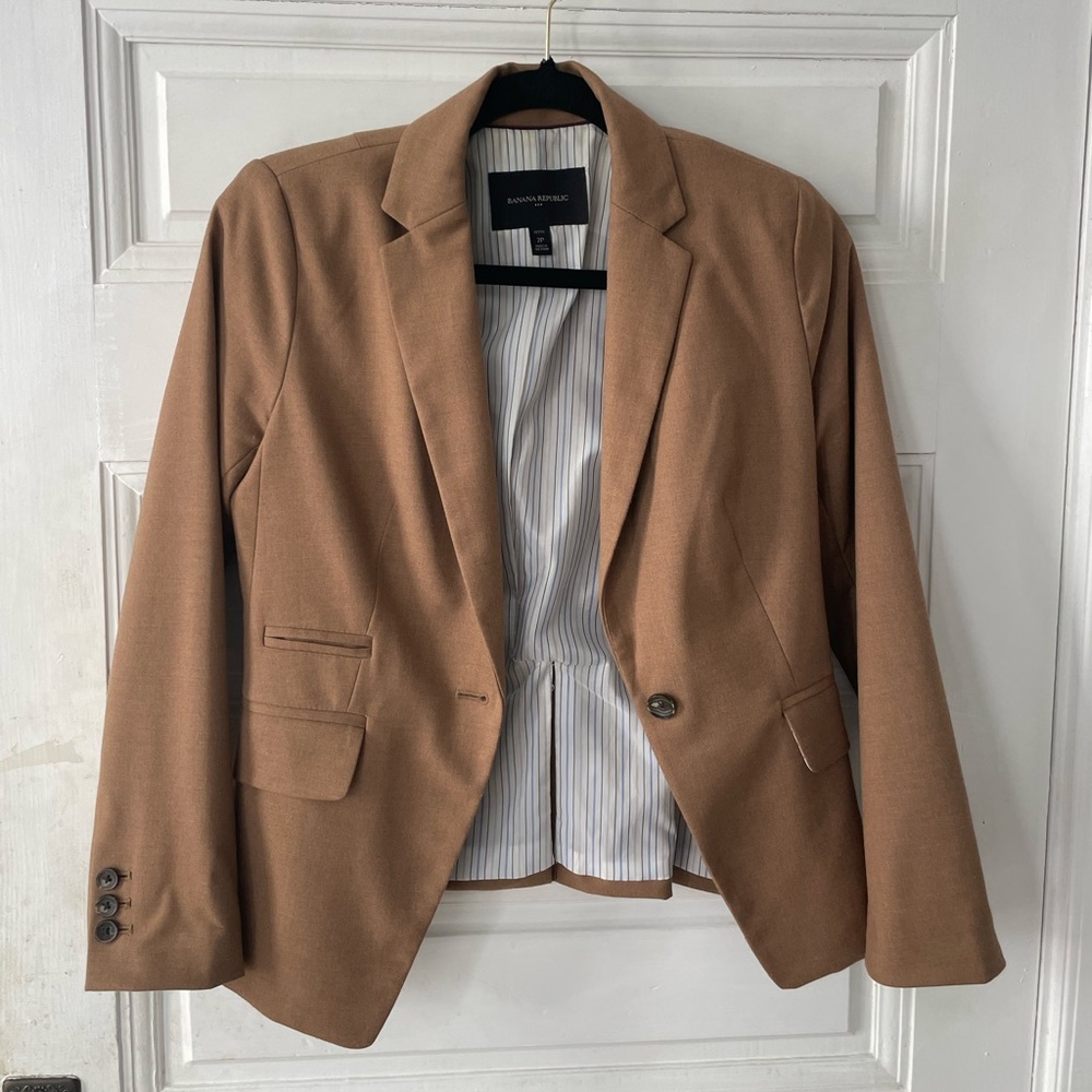 Camel Banana Republic Blazer